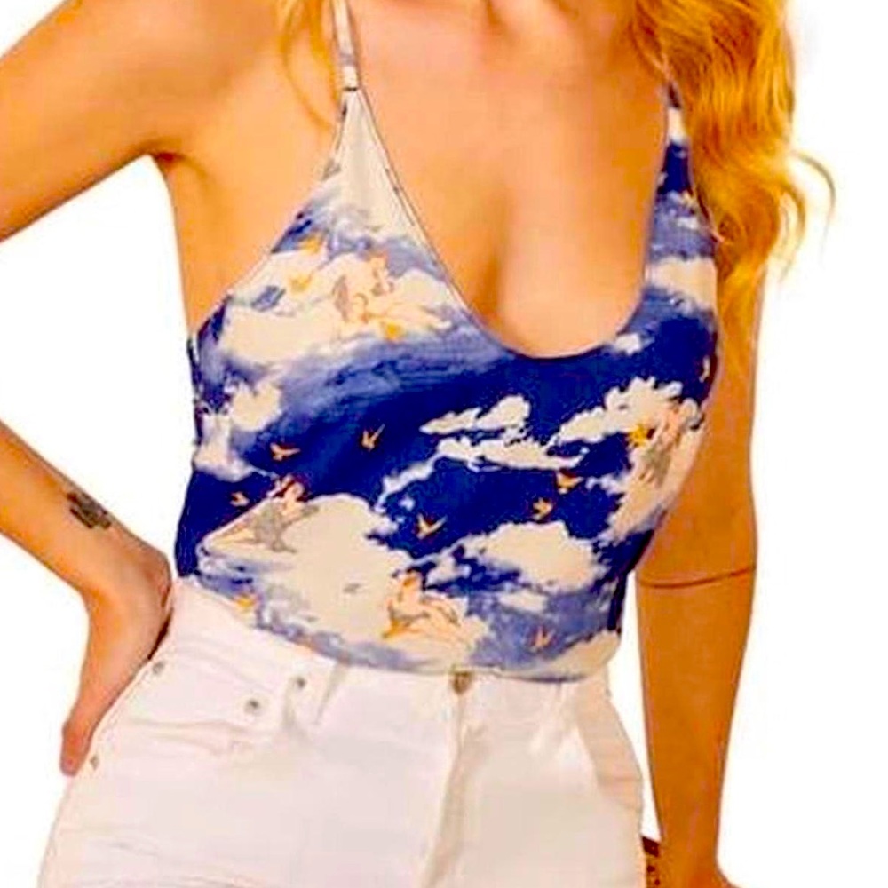 ￼Reformation halter top with angel design. Size large.